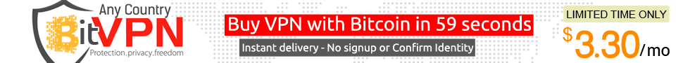 BitVPN — Buy VPN with Bitcoin in 59 seconds